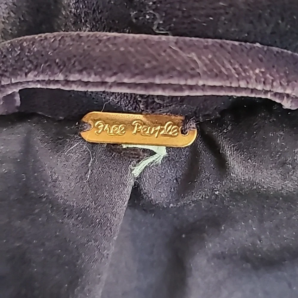 Free People Purple Velvet Blazer Jacket - Picture 13 of 13